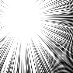 Obraz premium 集中線（透過）