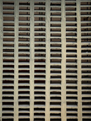 Cement Wall with Symmetrical Rectangular Holes