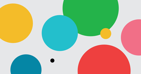 colorful circle abstract background