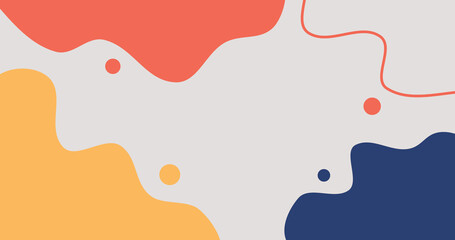 blue yellow and red liquid wave background