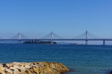 日本の瀬戸内海の風景