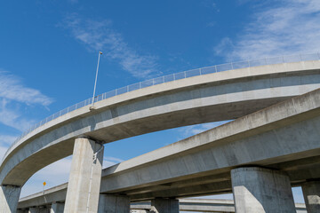 自動車専用道路のジャンクションの風景