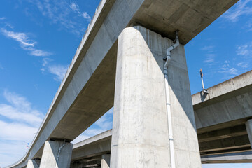 自動車専用道路のジャンクションの風景