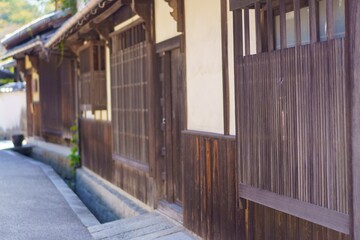 Fototapeta premium 日本の古い家並み