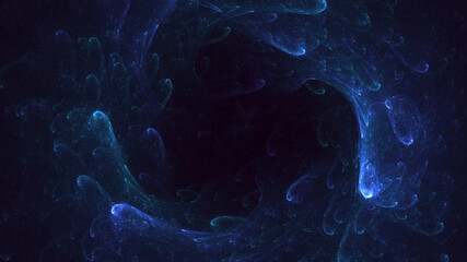 3D rendering abstract multicolor fractal light background