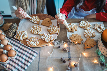 Children's master class on cooking and decorating Christmas cookies