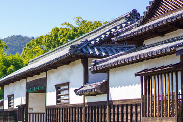 日本の古い家並み