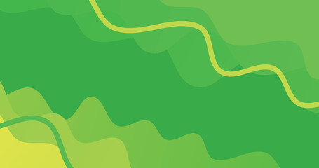 green gradient wave background