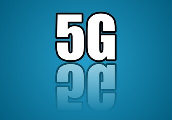 5G network wireless technology illustration. Mobile internet of next generation. Web page design template