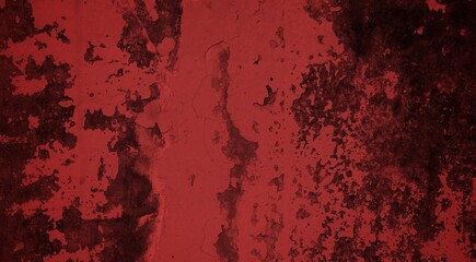 A textured background featuring deep red tones with a distressed, grunge appearance. The surface shows scratches and uneven patterns, creating a vintage feel.