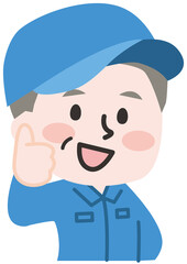やる気をみせる作業員
