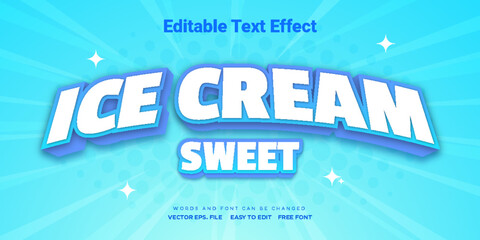 Ice Cream Text effect