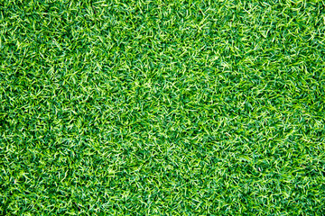 Top view green grass artificial grass textures for football and soccer fields or golf courses. 
