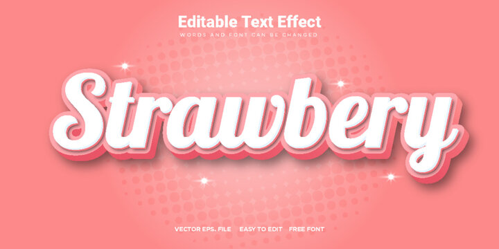 Strawbery Text Effect