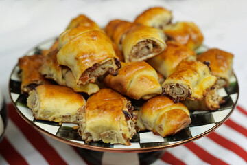 Spinach pie with a stylish presentation
