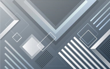 Abstract gradient geometric grey background