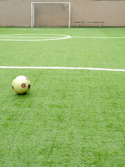 soccer ball on the field