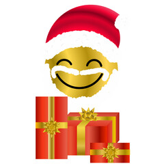 santa claus with gifts