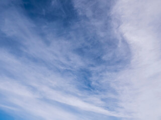 Blue cloudy sky background. Nature background for design purpose and sky swap.