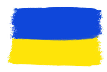 Ukraine Flag Illustration Textured PNG