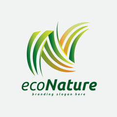 Natural Eco System N Type Logo