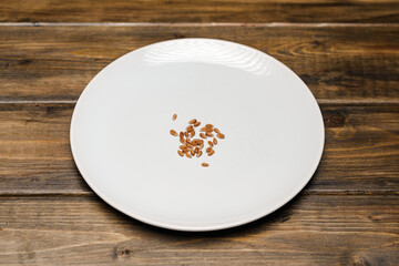 Several grains of cereals, natural dry grain