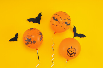 Concept of Halloween mood, Halloween vibes balloons
