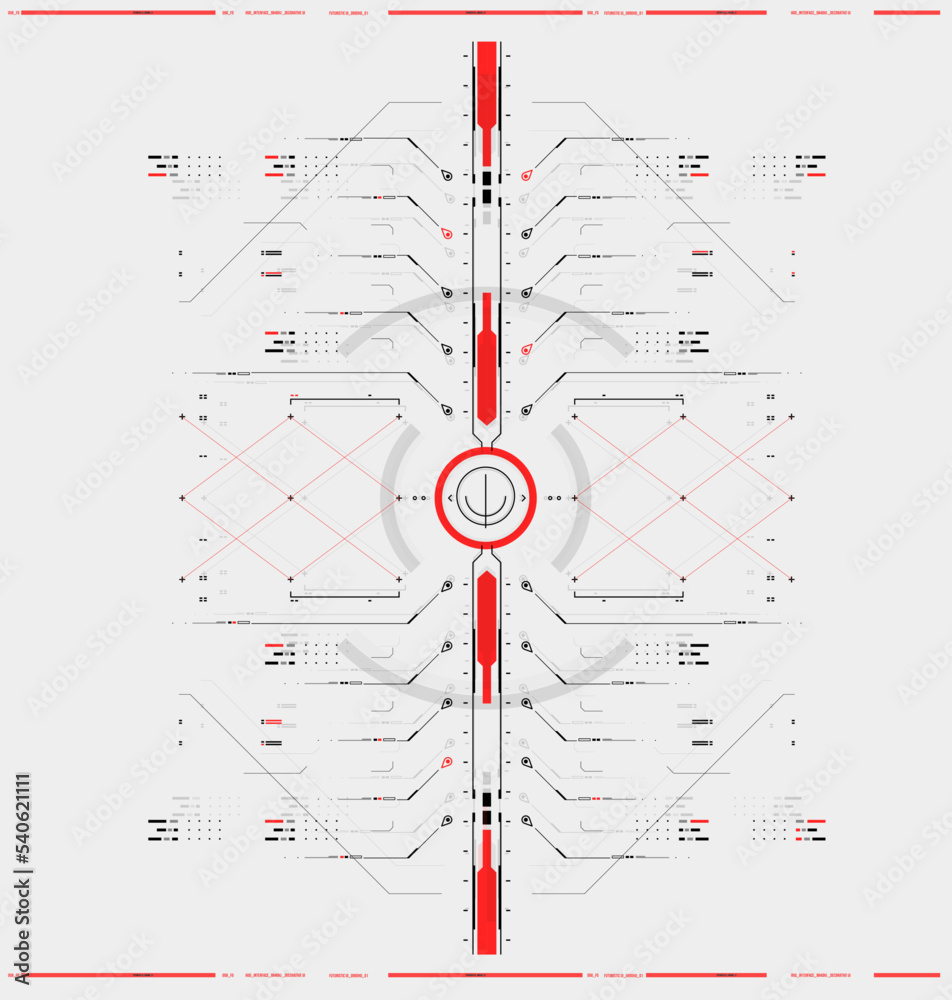 Poster cyberpunk futuristic poster. tech abstract poster template with hud elements. modern flyer for web a