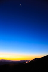 sunrise over the mountains
