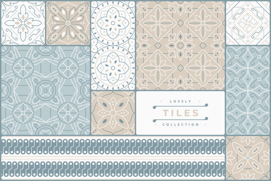 lovely vintage tile pattern design collection