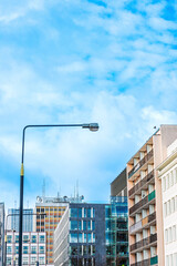 Fototapeta premium Street view of downtown in Warsaw, Poland