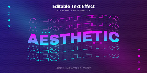 Aesthetic Text effect