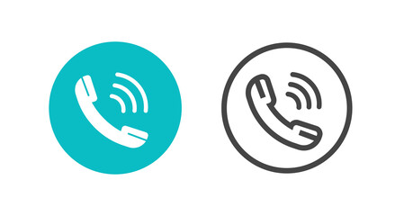 Phone telephone old icon button vector or cellphone answer ui element calling retro flat graphic illustration clipart, circle round line outline art cut out clip art telegraph black white blue shape