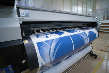 Ba Ria, VIETNAM - OCT 20, 2022 : Interior factory Large printing machine for paper business in...