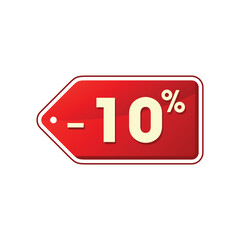 Percentage Discount Sale Sticker Template 