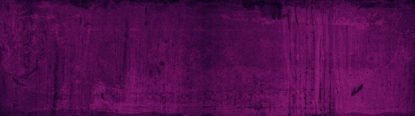 Abstract grunge spotted old aged retro antique dark pink magenta colored stone concrete paper texture background panorama banner, long pattern backgrounds..