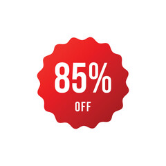 Percentage Discount Sale Sticker Template 