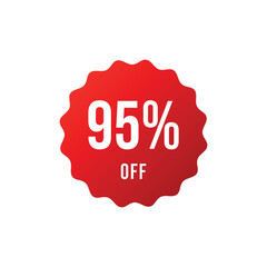 Percentage Discount Sale Sticker Template 