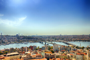Beautiful panorama of Istanbul in summer sunny weather. - 540629912