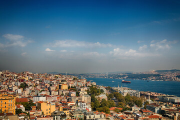 Beautiful panorama of Istanbul in summer sunny weather. - 540629985