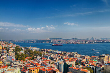 Beautiful panorama of Istanbul in summer sunny weather. - 540630105