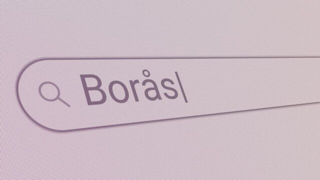 Search Bar Boras 
Close Up Single Line Typing Text Box Layout Web Database Browser Engine Concept
