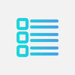 Layout icon in gradient style, use for website mobile app presentation