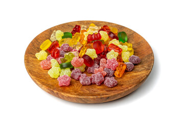Assorted Gummy Candies Mix Isolated