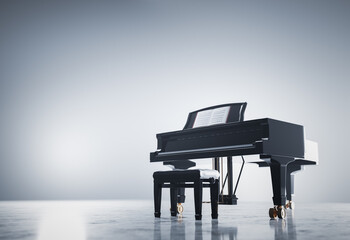 Classic grand piano keyboard © Photocreo Bednarek