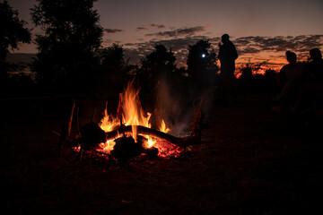Feu de camp ches les Maasai