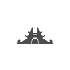 Temple Bali icon design illustration