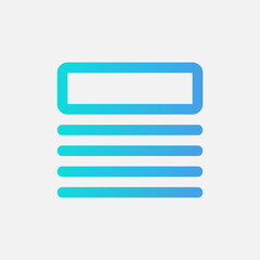 Obraz premium Layout icon in gradient style, use for website mobile app presentation