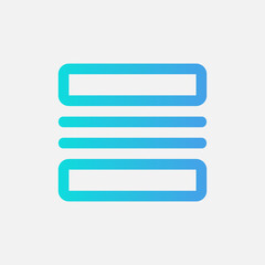 Layout icon in gradient style, use for website mobile app presentation