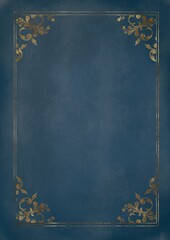 アンティークな本の表紙　背景イラスト素材